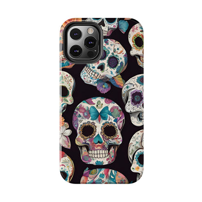 Day of the Dead Sugar Skulls el Día de Todos los Santos - Tough Phone Case for iPhones and Samsung Smartphones