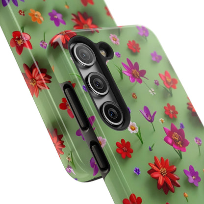 Tough Phone Cases - Summer Flowers in 3D