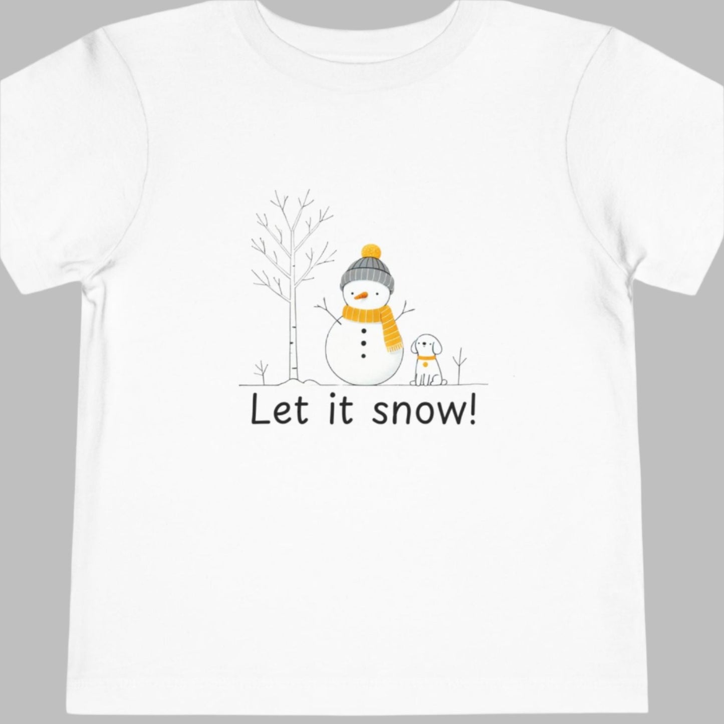 Snowman Toddler Short Sleeve Tee