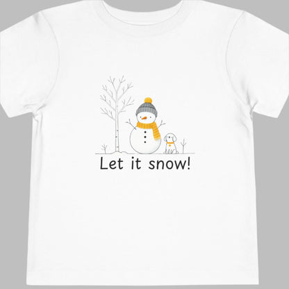 Snowman Toddler Short Sleeve Tee