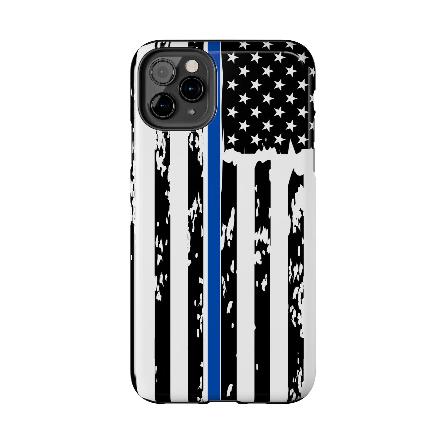 Phone Case: American Flag Blue Line Law Enforcement