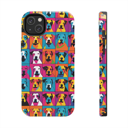 Colorful Dogs - Tough Phone Case for iPhones and Samsung Smartphones