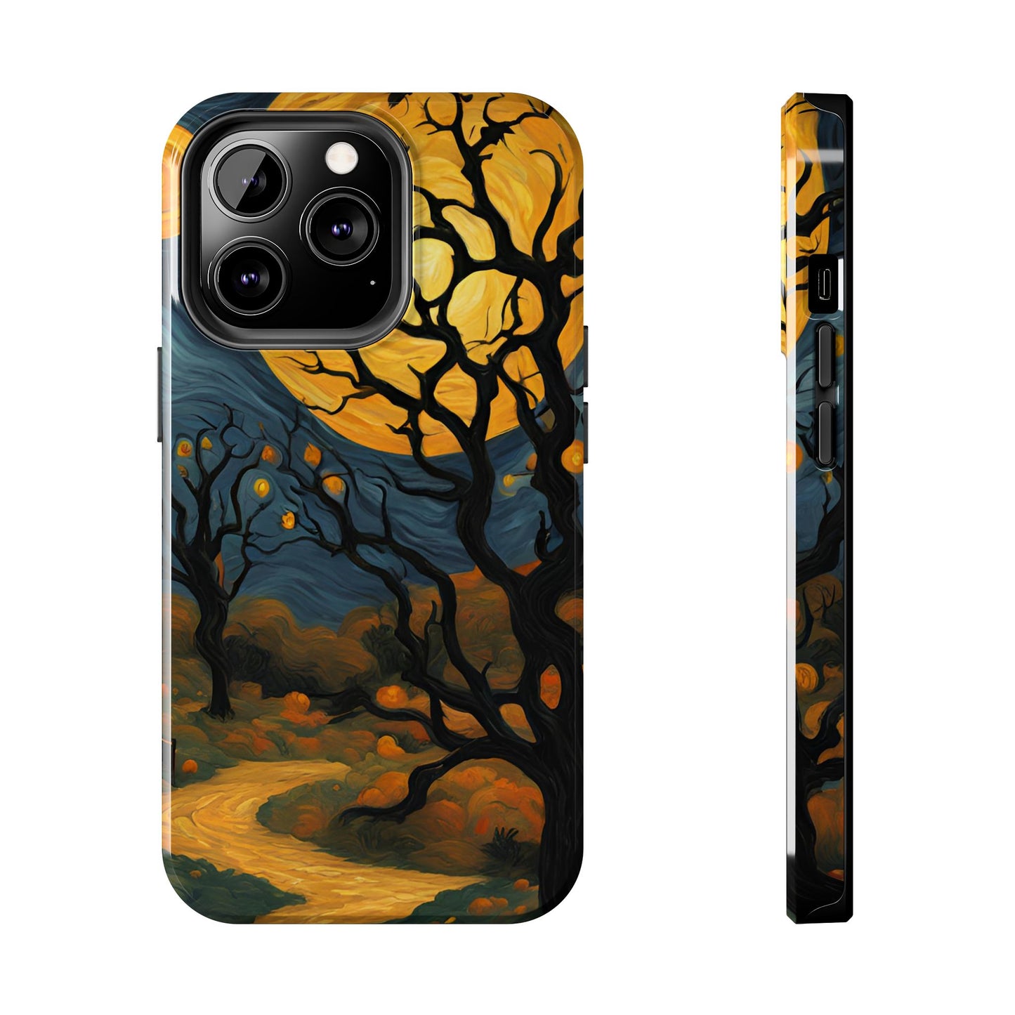 Phone Cases - Halloween Haunted Road Full Moon Design