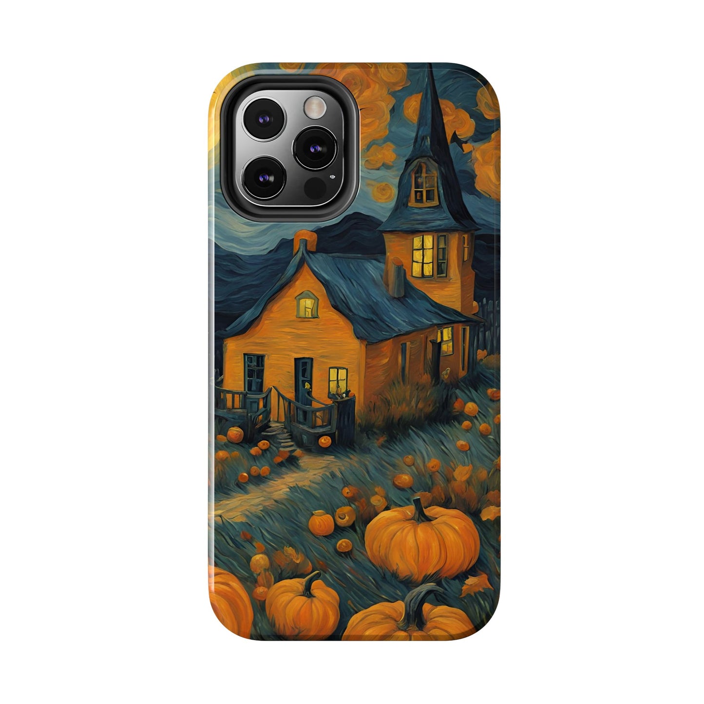 Spooky Haunted House Design - Tough Phone Case for iPhones and Samsung Smartphones