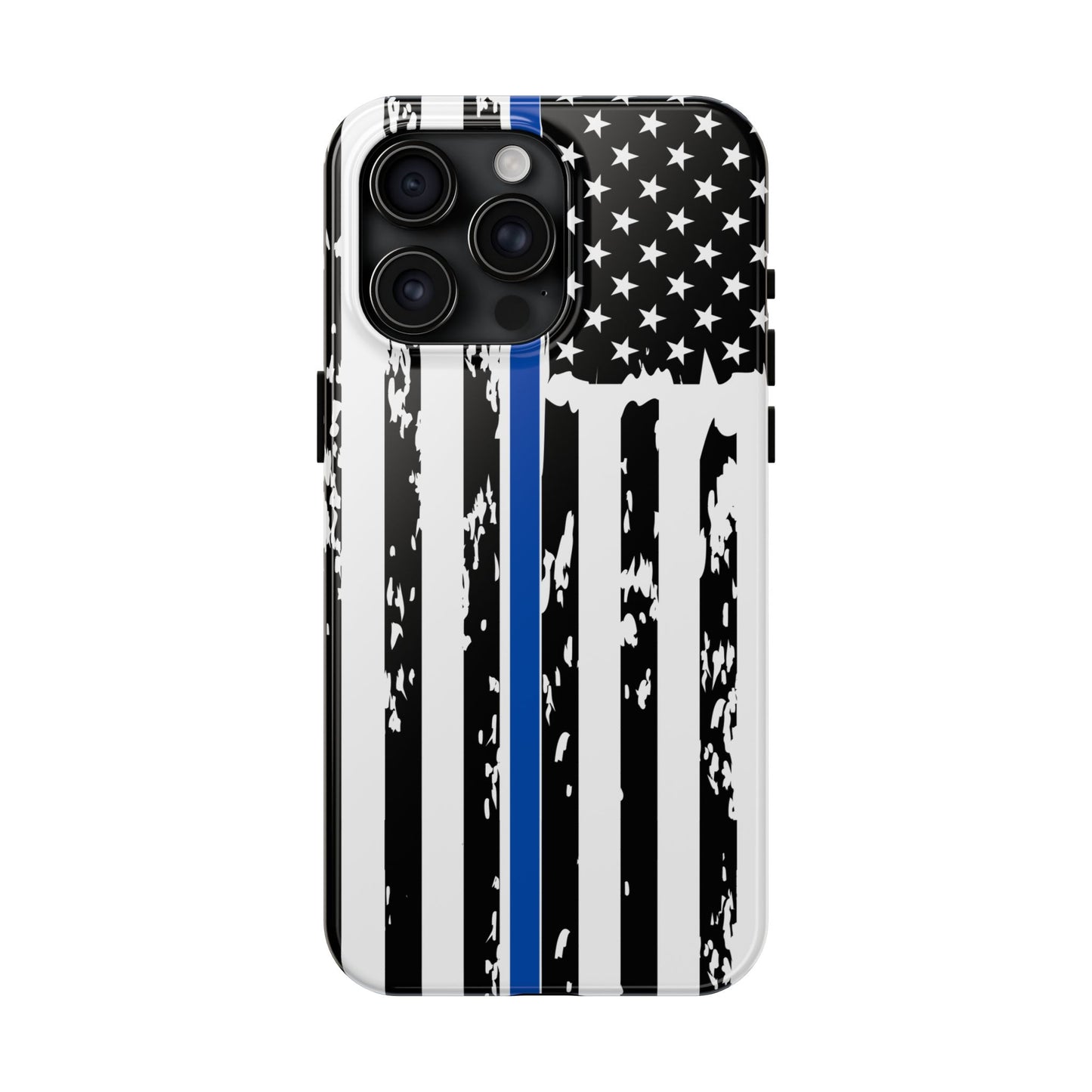 Phone Case: American Flag Blue Line Law Enforcement