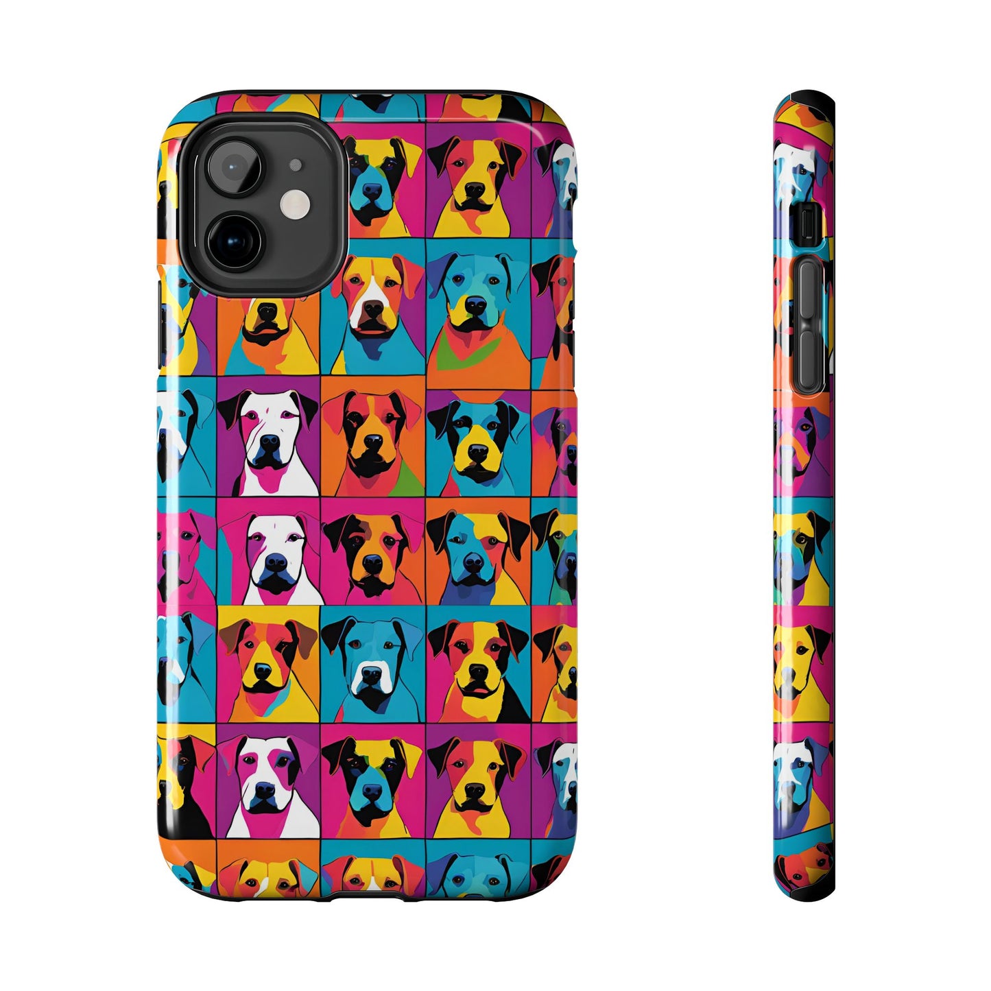 Colorful Dogs - Tough Phone Case for iPhones and Samsung Smartphones