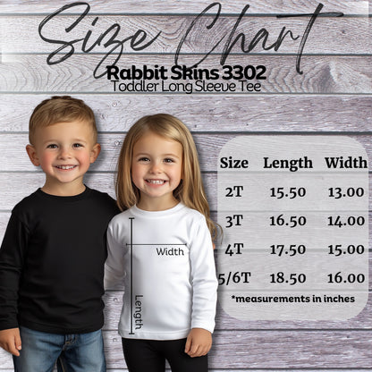 "Too Cute to Be Naughty - Long Sleeve Tee for Toddlers