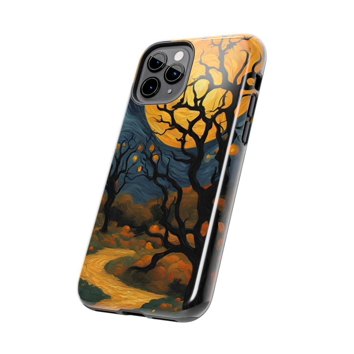 Phone Cases - Halloween Haunted Road Full Moon Design