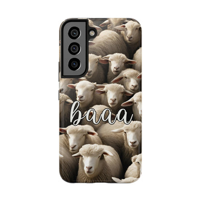 Sheep say Baaaa - Tough Phone Case for iPhone and Samsung Smartphones