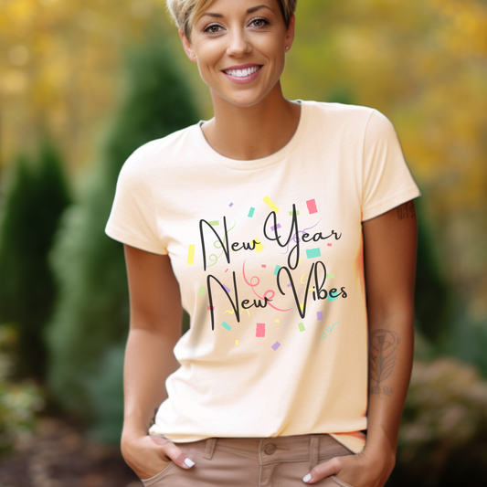 Unisex T-Shirt - New Year, New Vibes Fun Design