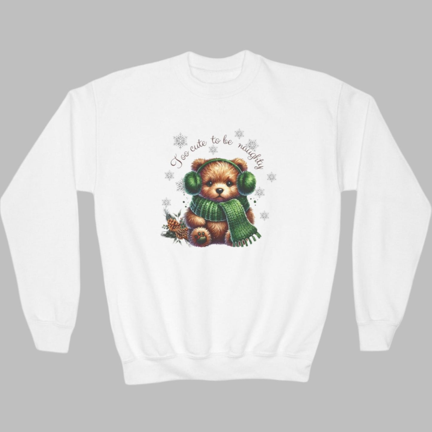 Too Cute  to Be Naughty - Crewneck Sweatshirt for Youths