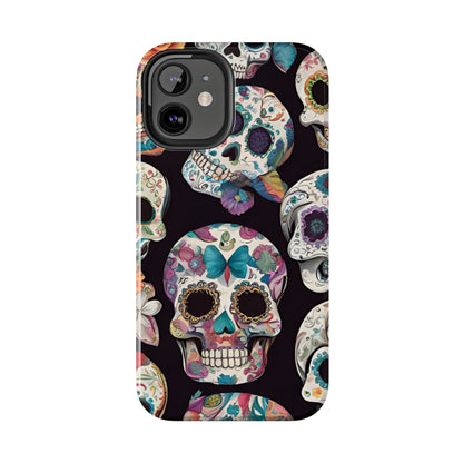 Day of the Dead Sugar Skulls el Día de Todos los Santos - Tough Phone Case for iPhones and Samsung Smartphones