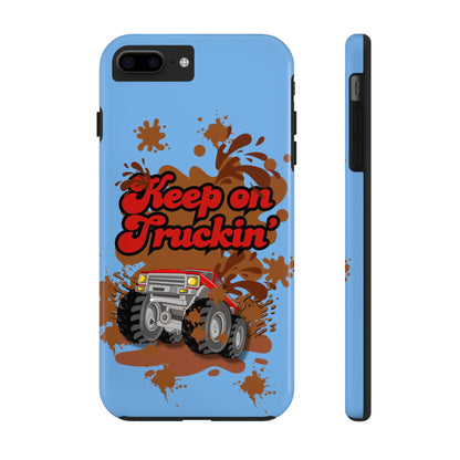 Keep on Truckin' in Blue - Tough Phone Case for iPhones and Samsung Smartphones