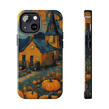 Spooky Haunted House Design - Tough Phone Case for iPhones and Samsung Smartphones