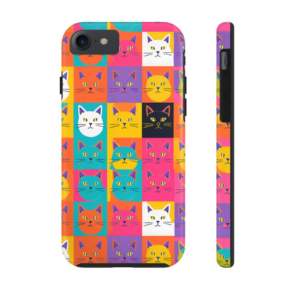 Cats in Pop Art - Tough Phone Case for iPhones and Samsung Smartphones