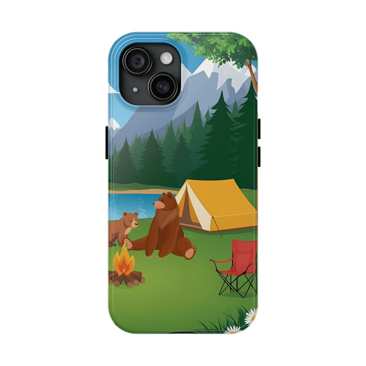 Tough Phone Case - Camping with Bears