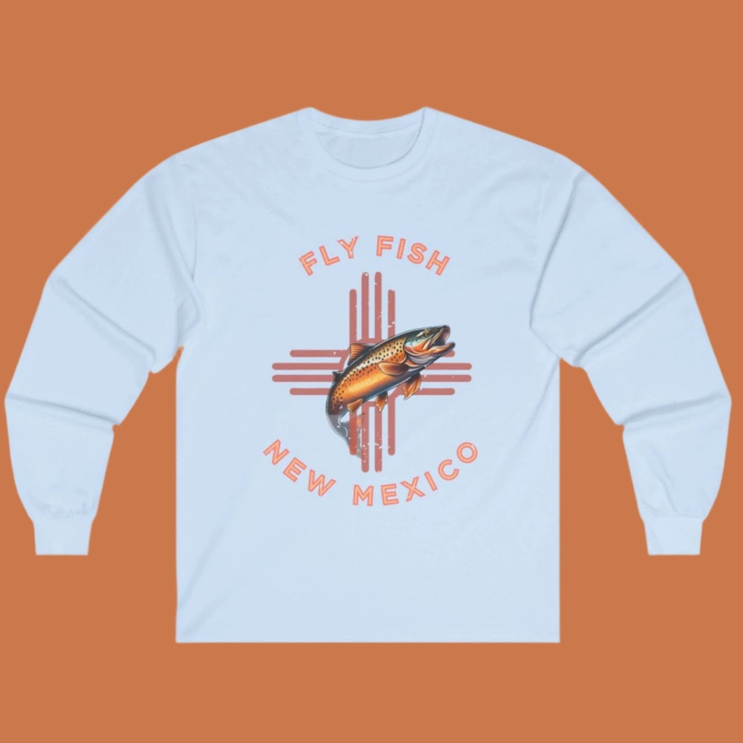 Fly Fish New Mexico Distressed Long Sleeve Tee  Zia - Women's