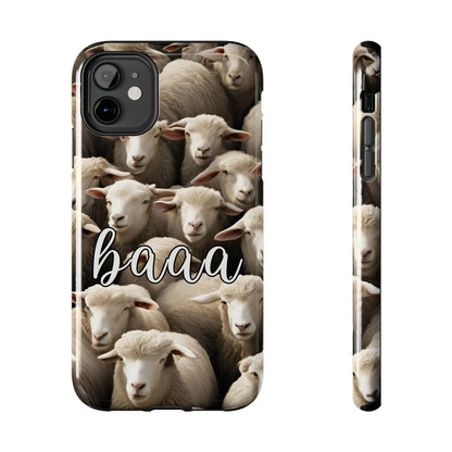 Sheep say Baaaa - Tough Phone Case for iPhone and Samsung Smartphones