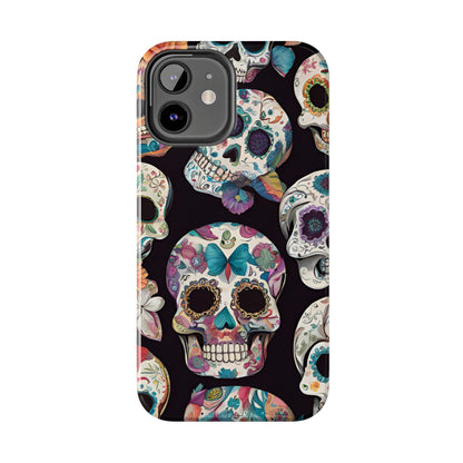 Day of the Dead Sugar Skulls el Día de Todos los Santos - Tough Phone Case for iPhones and Samsung Smartphones