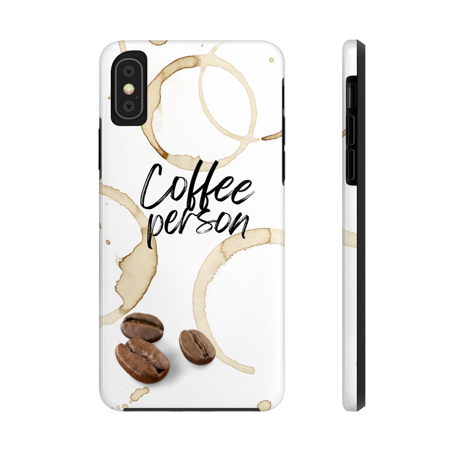 Coffee Person Humorous Design - Tough Phone Case for iPhones and Samsung Smartphones