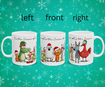 Mug - Quirky Christmas Friends 'Tis the Season'