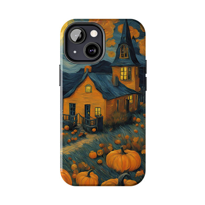 Spooky Haunted House Design - Tough Phone Case for iPhones and Samsung Smartphones