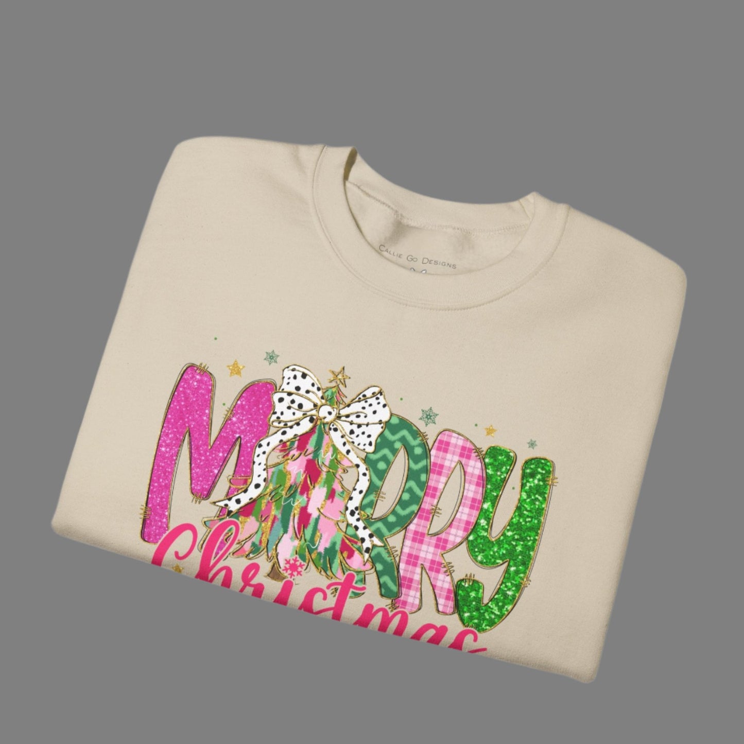 Merry Christmas Festive Unisex Heavy Blend™ Crewneck Sweatshirt