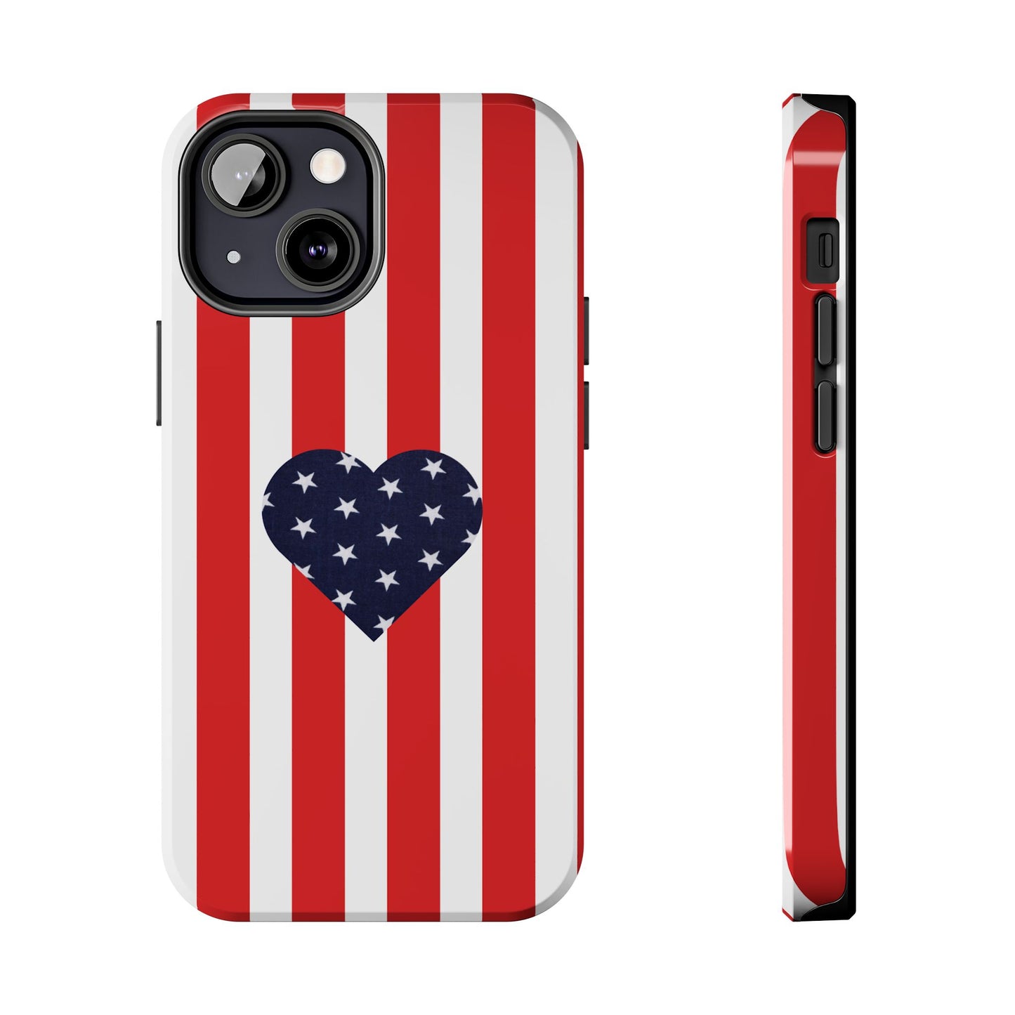 Stars and Stripes with Love - Tough Phone Case for iPhones and Samsung Smartphones