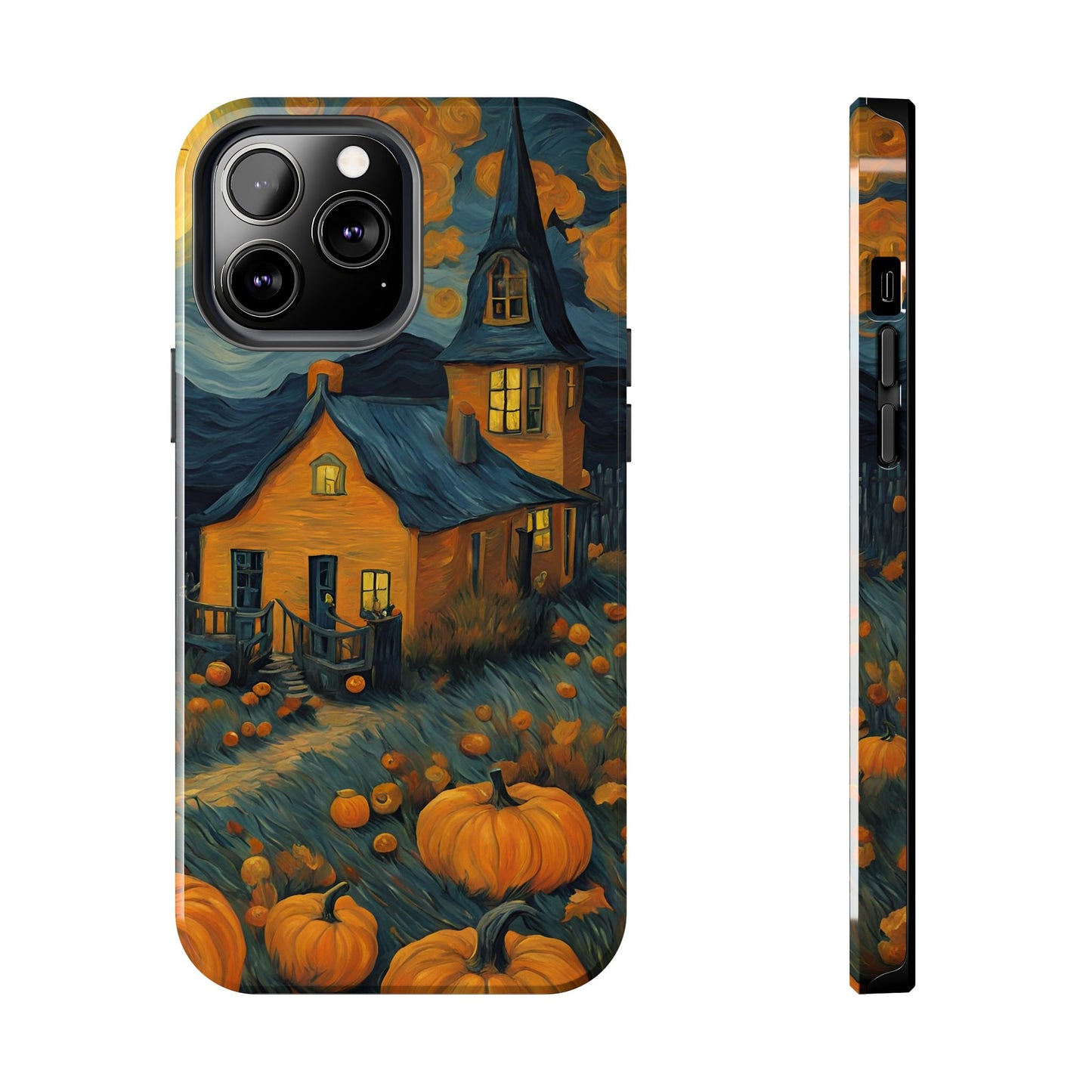 Spooky Haunted House Design - Tough Phone Case for iPhones and Samsung Smartphones