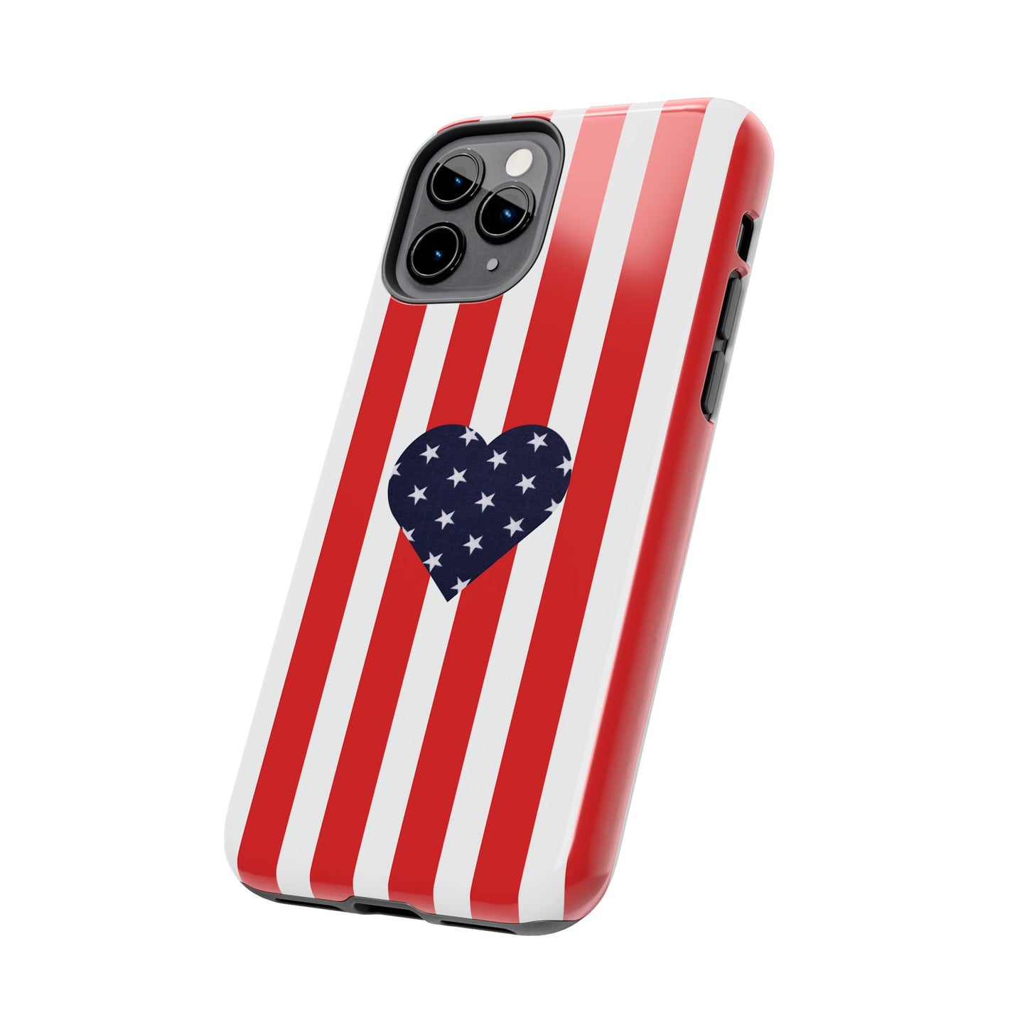 Stars and Stripes with Love - Tough Phone Case for iPhones and Samsung Smartphones