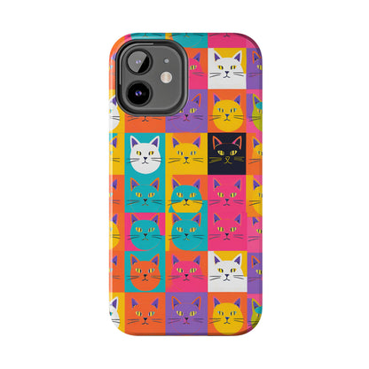 Cats in Pop Art - Tough Phone Case for iPhones and Samsung Smartphones