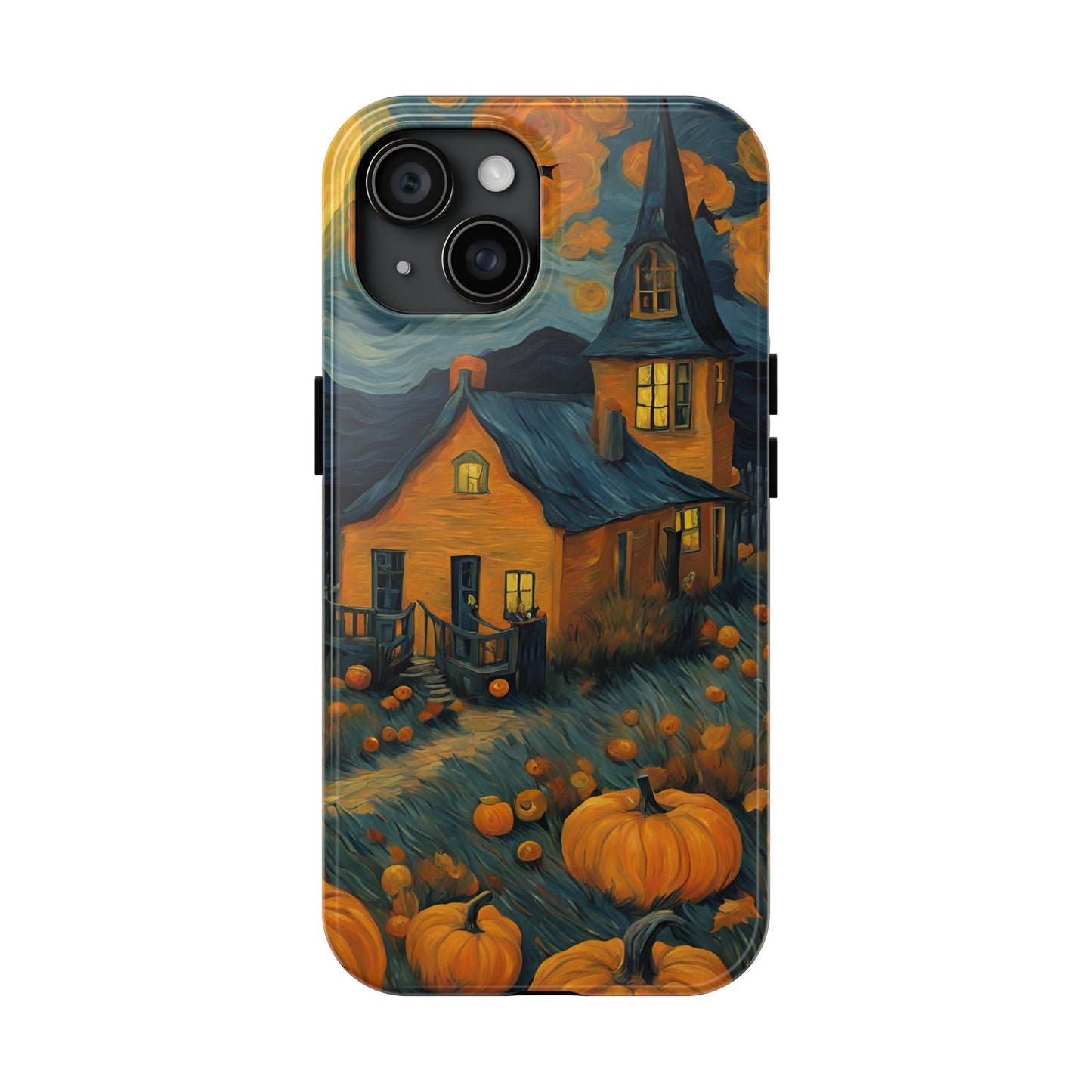 Spooky Haunted House Design - Tough Phone Case for iPhones and Samsung Smartphones