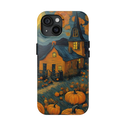 Spooky Haunted House Design - Tough Phone Case for iPhones and Samsung Smartphones