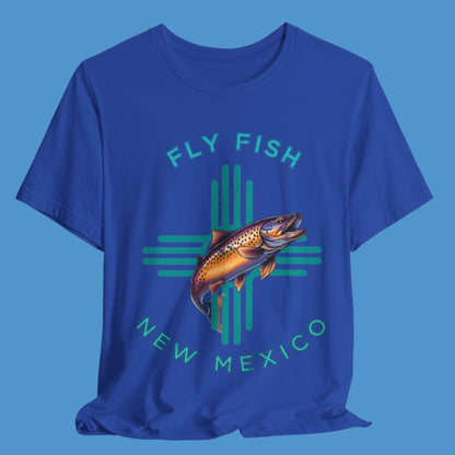 Fly Fishing New Mexico Distressed T - Shirt  - Women's