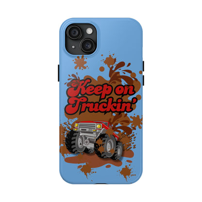 Keep on Truckin' in Blue - Tough Phone Case for iPhones and Samsung Smartphones