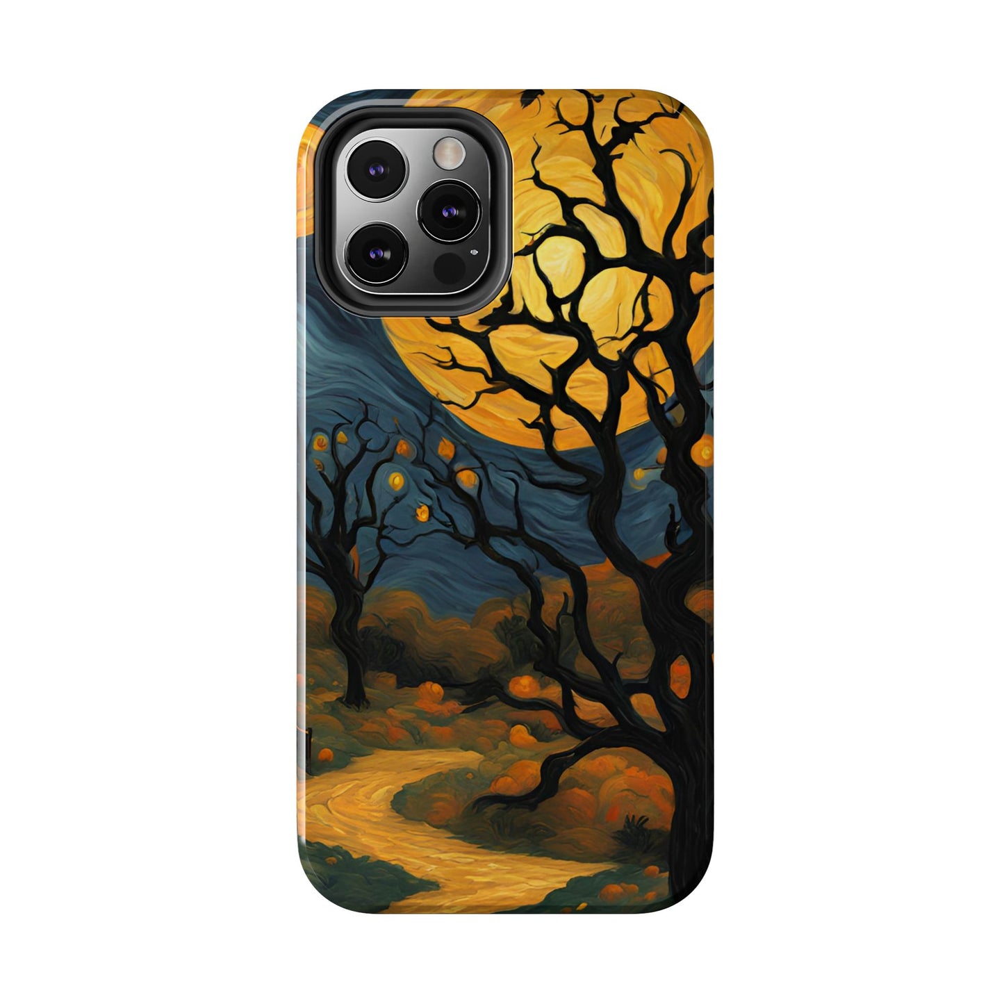 Phone Cases - Halloween Haunted Road Full Moon Design