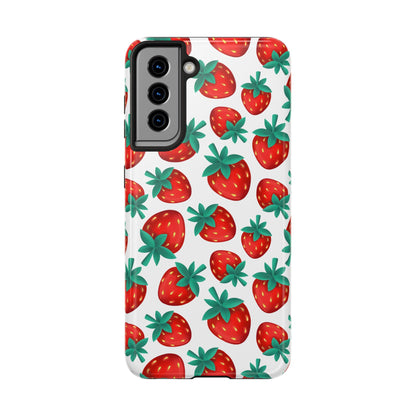 Strawberries - Tough Phone Case for iPhones and Samsung Smartphones