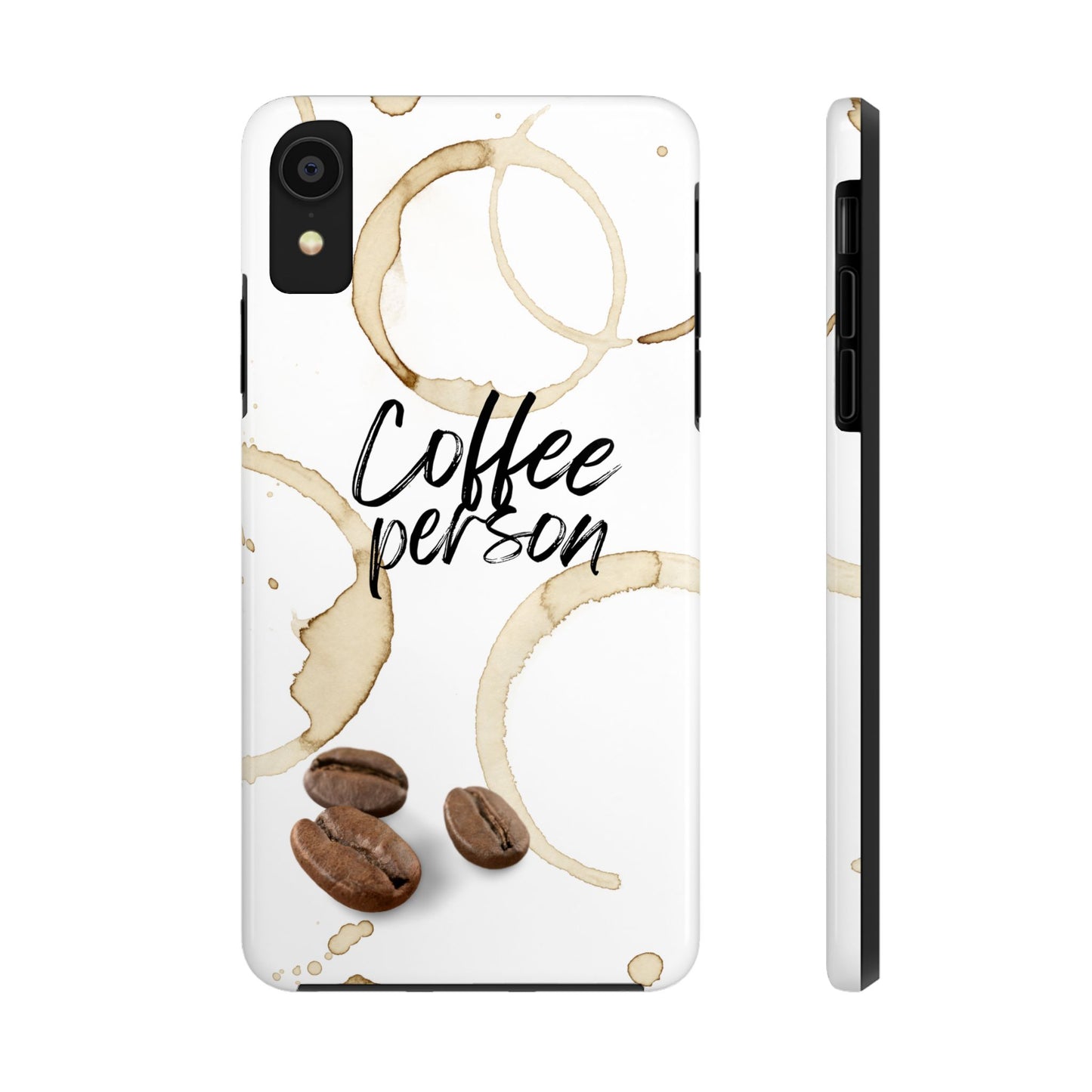 Coffee Person Humorous Design - Tough Phone Case for iPhones and Samsung Smartphones