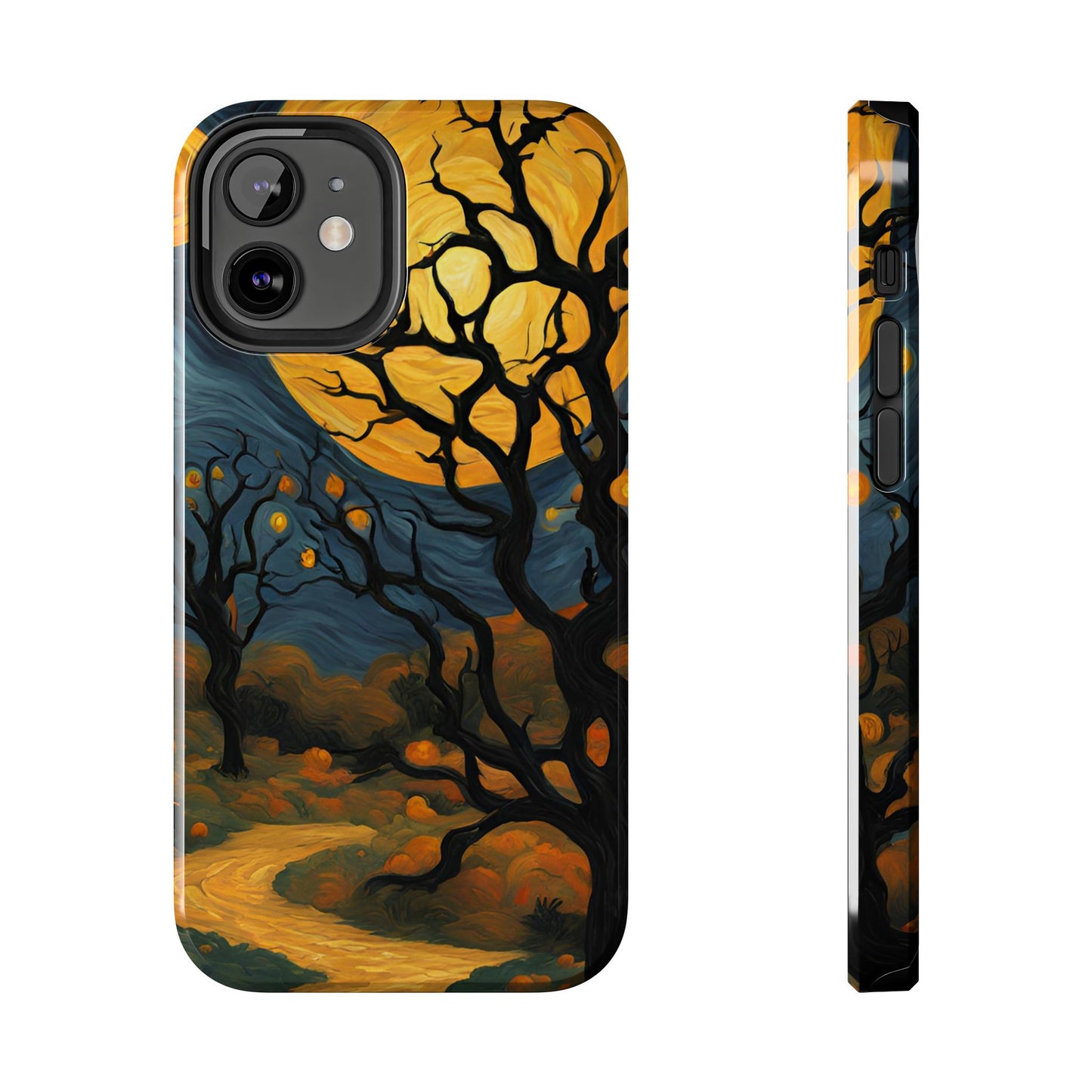 Phone Cases - Halloween Haunted Road Full Moon Design