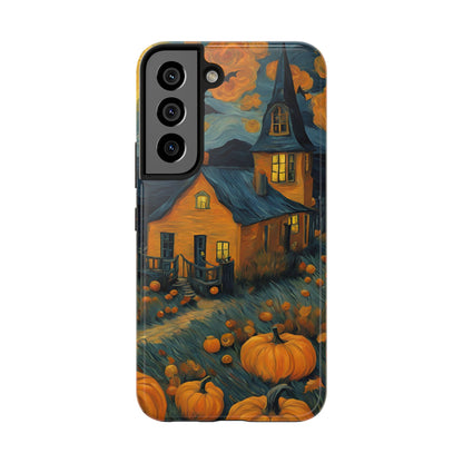 Spooky Haunted House Design - Tough Phone Case for iPhones and Samsung Smartphones