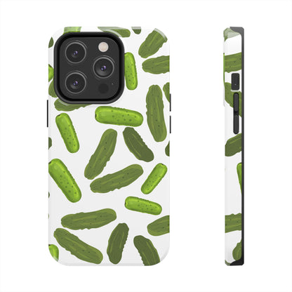 Humorous Pickles Design - Tough Phone Case for iPhones and Samsung Smartphones