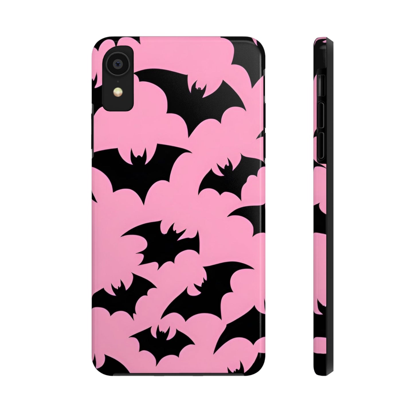 Halloween Bats on Pink - Tough Phone Case for iPhones and Samsung Smartphones