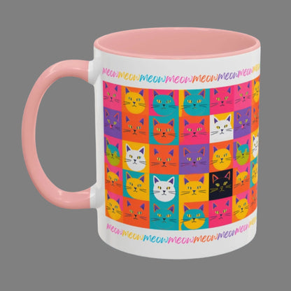 Mug Colorful Cat Pattern Mug - Artisan Design