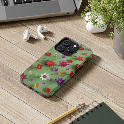 Tough Phone Cases - Summer Flowers in 3D
