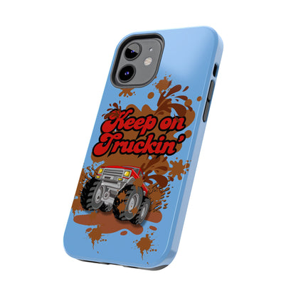 Keep on Truckin' in Blue - Tough Phone Case for iPhones and Samsung Smartphones