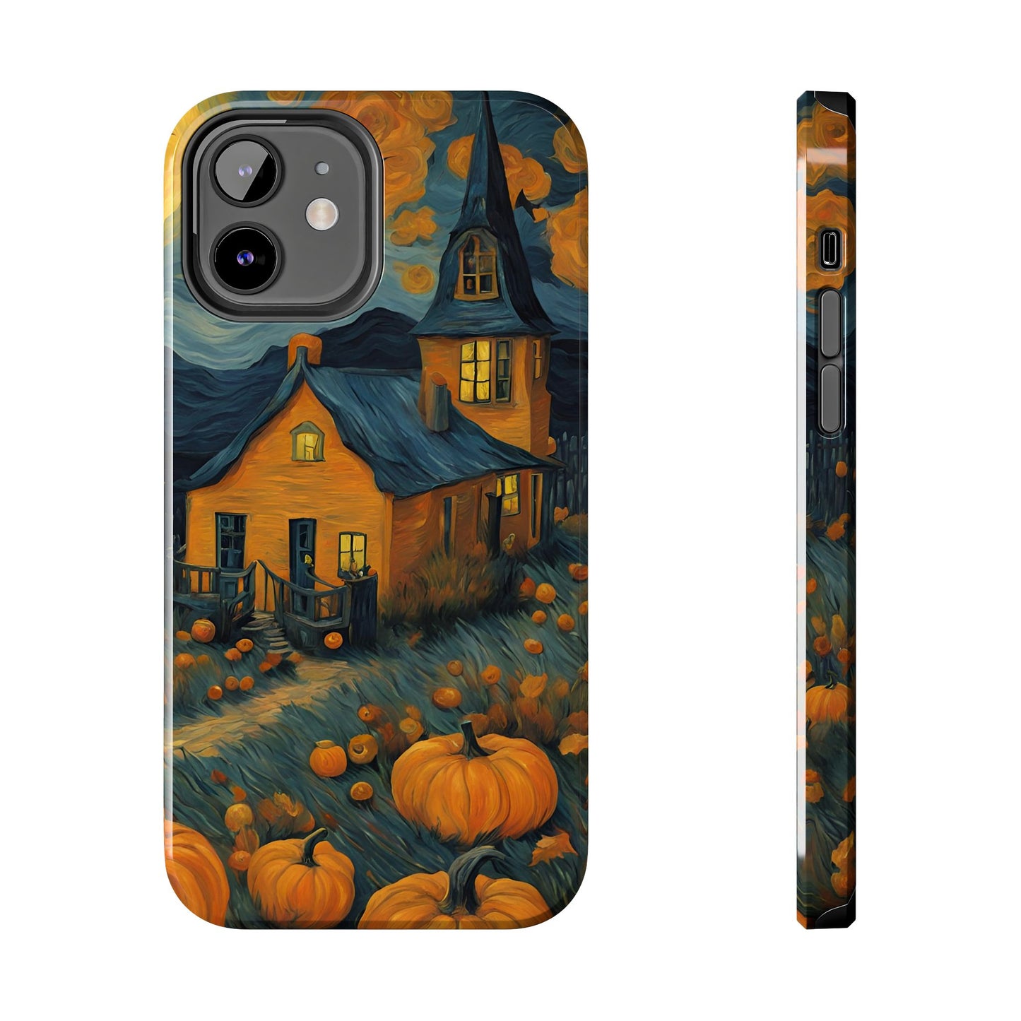 Spooky Haunted House Design - Tough Phone Case for iPhones and Samsung Smartphones