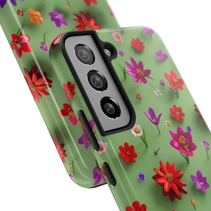 Tough Phone Cases - Summer Flowers in 3D