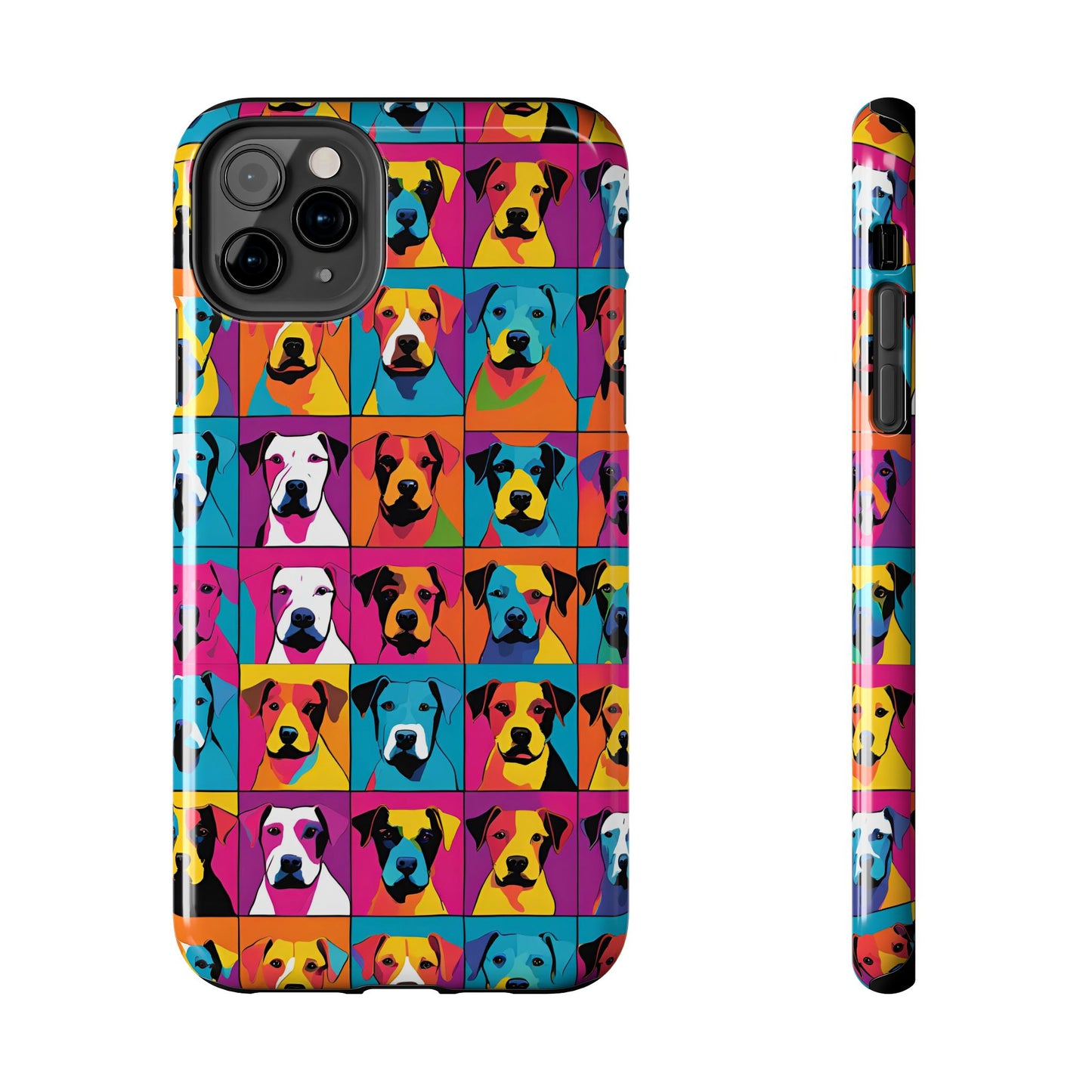 Colorful Dogs - Tough Phone Case for iPhones and Samsung Smartphones