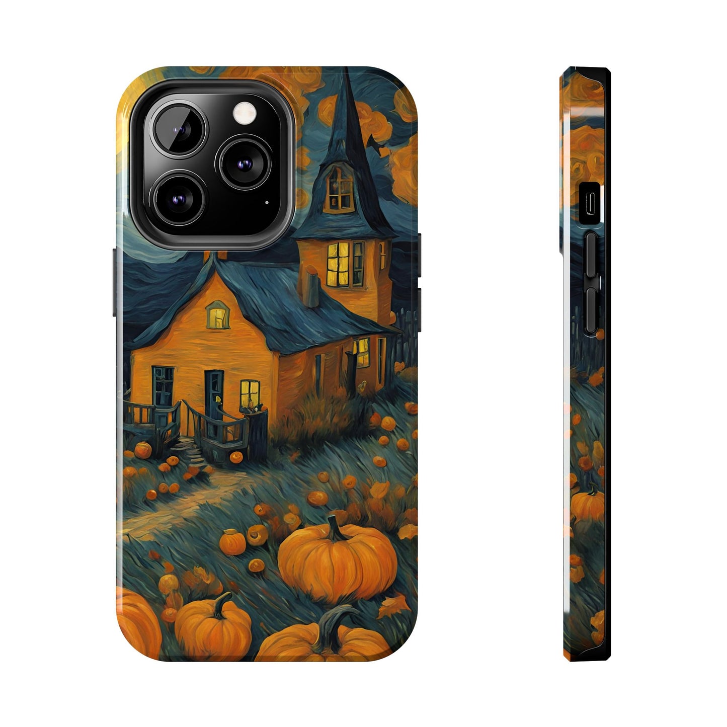 Spooky Haunted House Design - Tough Phone Case for iPhones and Samsung Smartphones