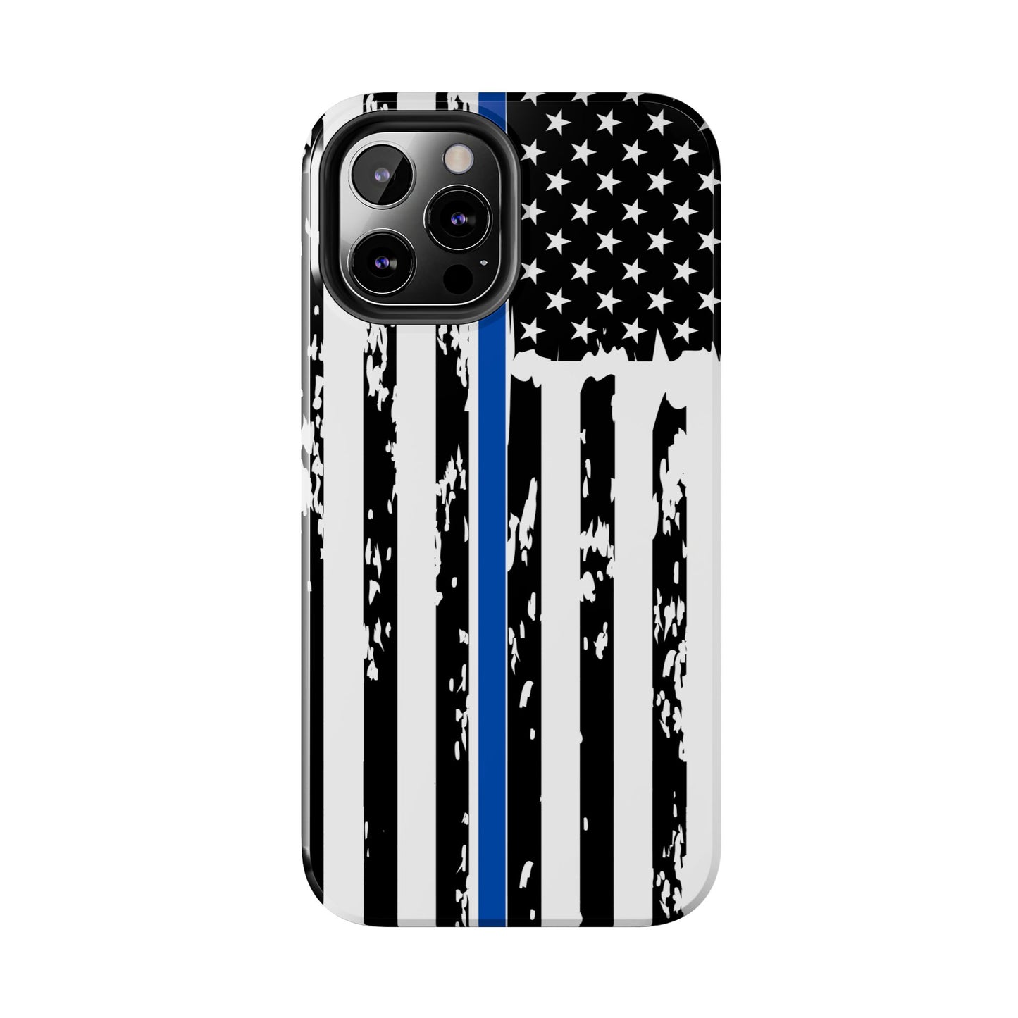 Phone Case: American Flag Blue Line Law Enforcement